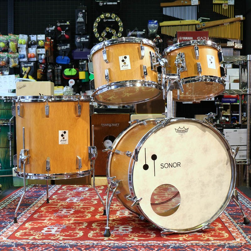 SONOR 1980's Phonic 4pc Drim Kit - Natural Oakの画像